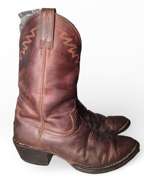 Ariat Sedona Western Cowboy Boots Mens 8.5D Brown Leather Pull On Riding Work